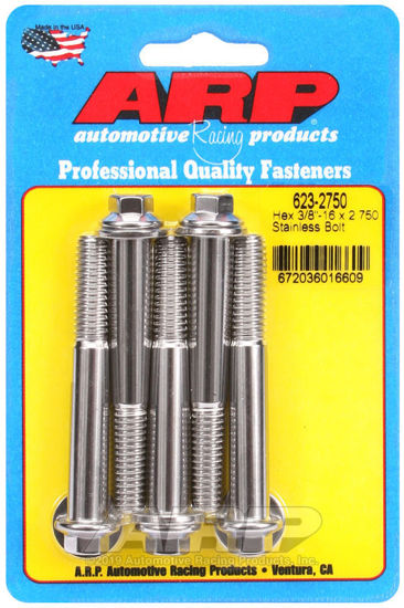 Bilde av 3/8-16 x 2.750 hex SS bolts