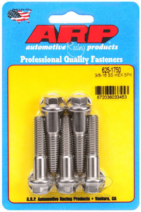 Bilde av 3/8-16 x 1.750 hex 7/16 wrenching SS bolts