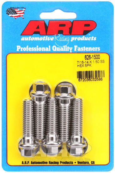 Bilde av 7/16-14 X 1.500 hex SS bolts