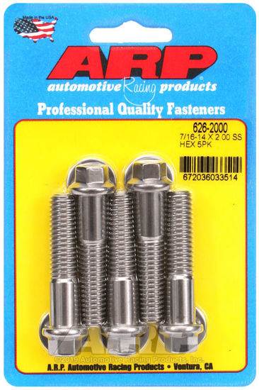 Bilde av 7/16-14 X 2.000 hex SS bolts