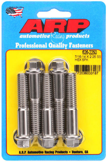 Bilde av 7/16-14 X 2.250 hex SS bolts