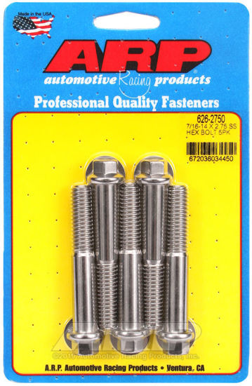 Bilde av 7/16-14 X 2.750 hex SS bolts