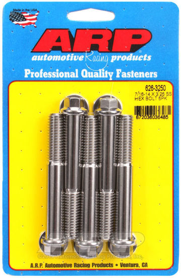 Bilde av 7/16-14 X 3.250 hex SS bolts