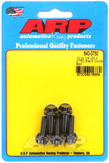 Bilde av 1/4-20 x 0.750 12pt black oxide bolts