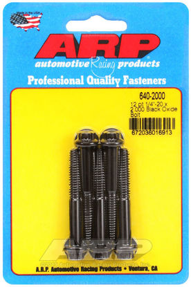 Bilde av 1/4-20 x 2.000 12pt black oxide bolts