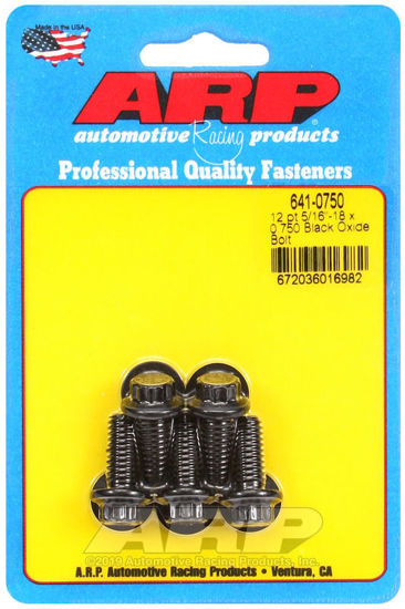 Bilde av 5/16-18 x 0.750 12pt black oxide bolts