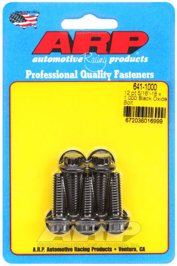 Bilde av 5/16-18 x 1.000 12pt black oxide bolts