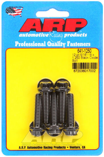 Bilde av 5/16-18 x 1.250 12pt black oxide bolts