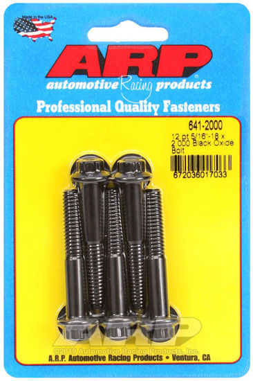 Bilde av 5/16-18 x 2.000 12pt black oxide bolts