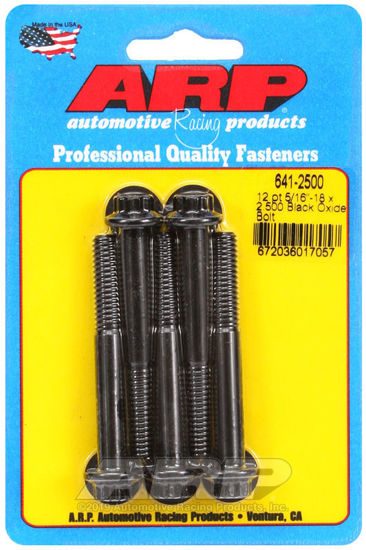 Bilde av 5/16-18 x 2.500 12pt black oxide bolts