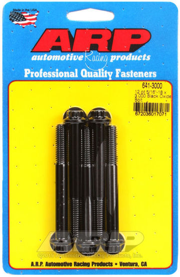 Bilde av 5/16-18 x 3.000 12pt black oxide bolts