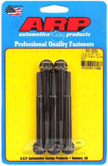 Bilde av 5/16-18 x 3.250 12pt black oxide bolts