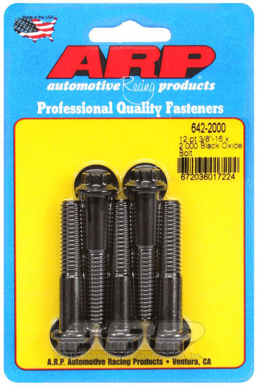 Bilde av 3/8-16 x 2.000 12pt black oxide bolts