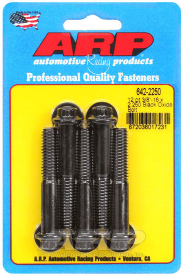 Bilde av 3/8-16 x 2.250 12pt black oxide bolts