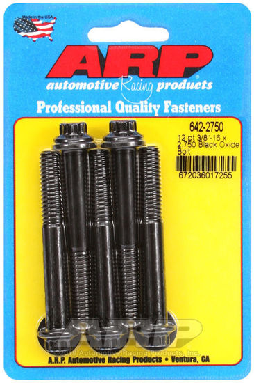 Bilde av 3/8-16 x 2.750 12pt black oxide bolts