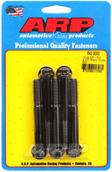 Bilde av 3/8-16 x 3.000 12pt black oxide bolts