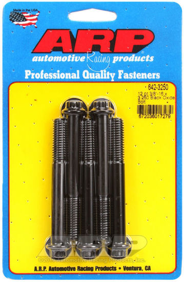 Bilde av 3/8-16 x 3.250 12pt black oxide bolts