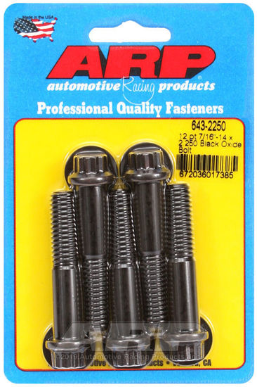 Bilde av 7/16-14 x 2.250 12pt black oxide bolts