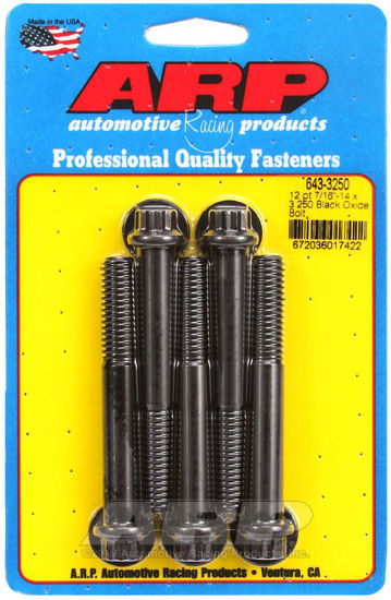 Bilde av 7/16-14 x 3.250 12pt black oxide bolts