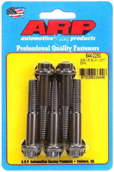 Bilde av 3/8-16 x 2.250 12pt 7/16 wrenching black oxide bolts