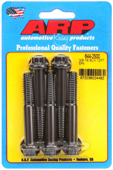 Bilde av 3/8-16 x 2.500 12pt 7/16 wrenching black oxide bolts