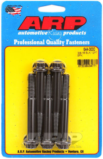 Bilde av 3/8-16 x 3.000 12pt 7/16 wrenching black oxide bolts