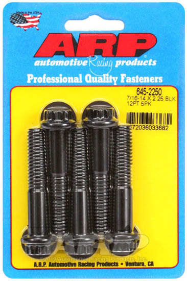 Bilde av 7/16-14 X 2.250 12pt 1/2 wrenching black oxide bolts