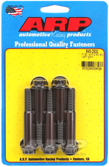 Bilde av 7/16-14 X 2.500 12pt 1/2 wrenching black oxide bolts