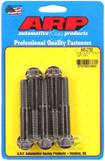 Bilde av 7/16-14 X 2.750 12pt 1/2 wrenching black oxide bolts