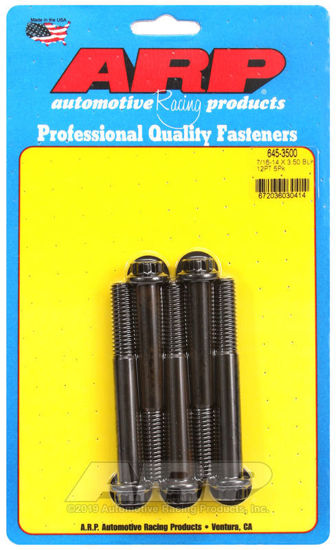 Bilde av 7/16-14 X 3.500 12pt 1/2 wrenching black oxide bolts