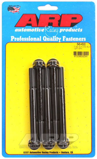 Bilde av 7/16-14 X 4.500 12pt 1/2 wrenching black oxide bolts