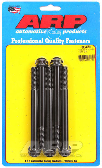 Bilde av 7/16-14 X 4.750 12pt 1/2 wrenching black oxide bolts