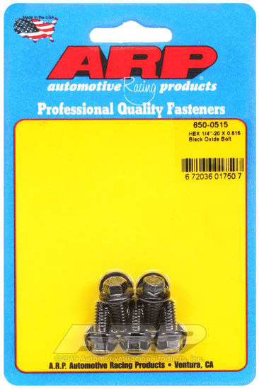 Bilde av 1/4-20 X 0.515 hex black oxide bolts