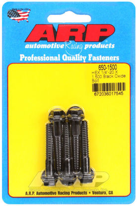 Bilde av 1/4-20 X 1.500 hex black oxide bolts