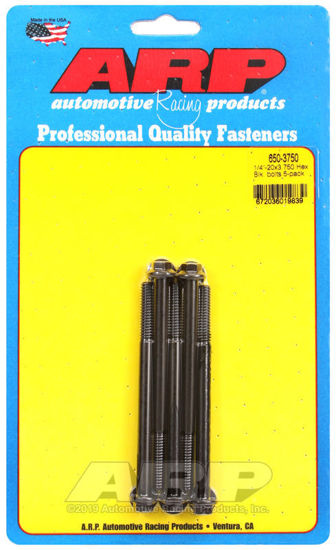 Bilde av 1/4-20 X 3.750 hex black oxide bolts