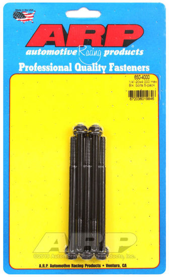 Bilde av 1/4-20 X 4.000 hex black oxide bolts