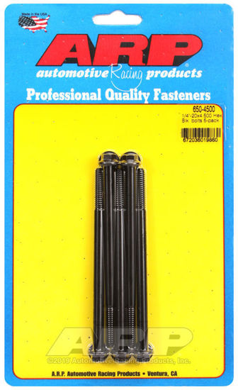 Bilde av 1/4-20 X 4.500 hex black oxide bolts