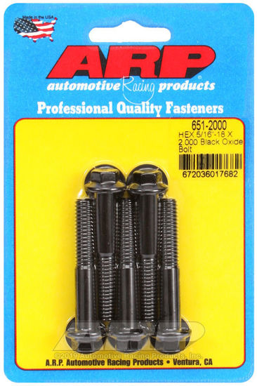 Bilde av 5/16-18 X 2.000 hex black oxide bolts