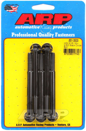 Bilde av 5/16-18 X 3.500 hex black oxide bolts