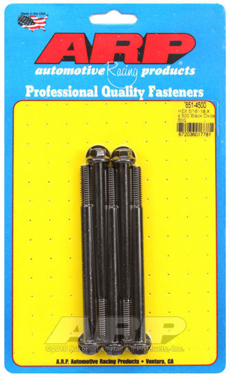 Bilde av 5/16-18 X 4.500 hex black oxide bolts