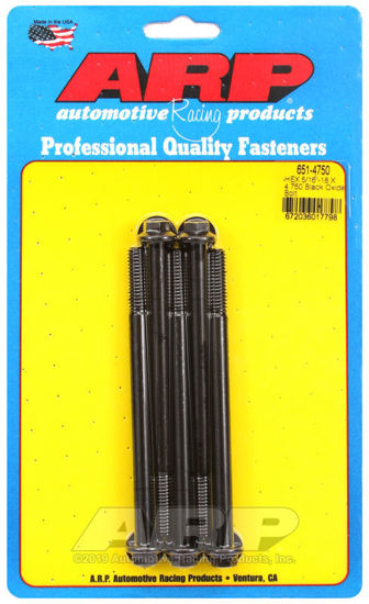 Bilde av 5/16-18 X 4.750 hex black oxide bolts