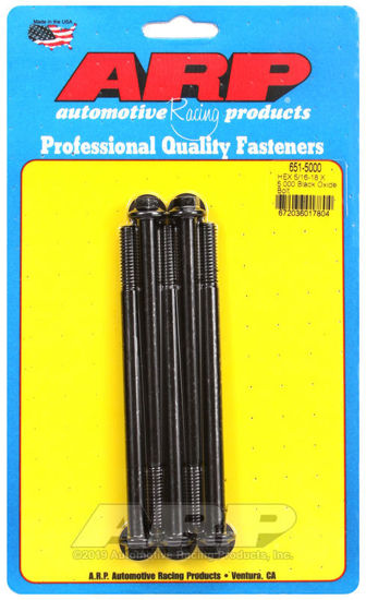 Bilde av 5/16-18 X 5.000 hex black oxide bolts