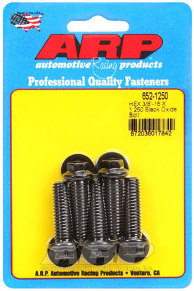 Bilde av 3/8-16 X 1.250 hex black oxide bolts