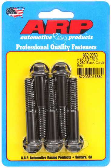 Bilde av 3/8-16 X 2.250 hex black oxide bolts