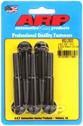 Bilde av 3/8-16 X 2.500 hex black oxide bolts