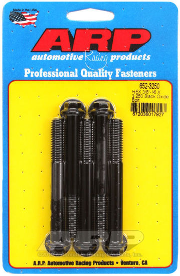 Bilde av 3/8-16 X 3.250 hex black oxide bolts