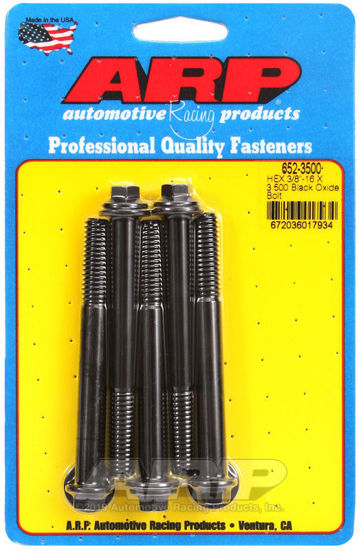 Bilde av 3/8-16 X 3.500 hex black oxide bolts