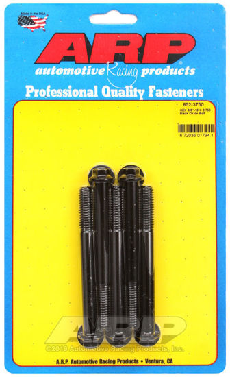 Bilde av 3/8-16 X 3.750 hex black oxide bolts