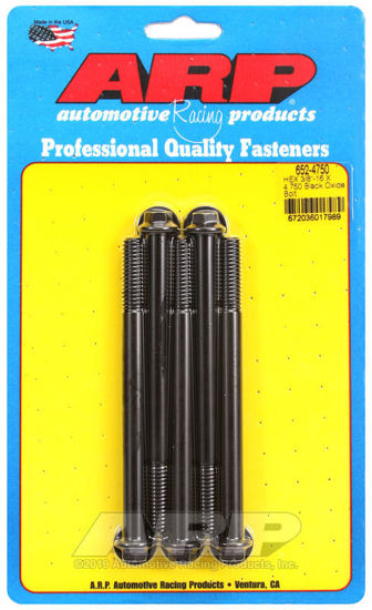 Bilde av 3/8-16 X 4.750 hex black oxide bolts