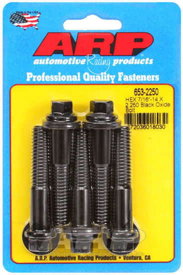 Bilde av 7/16-14 X 2.250 hex black oxide bolts